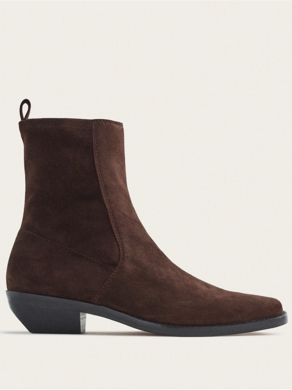 Madewell The Idris Ankle Boot Dark Carob Brown Suede Leather Sz. 8 NEW $198 - Picture 6 of 8